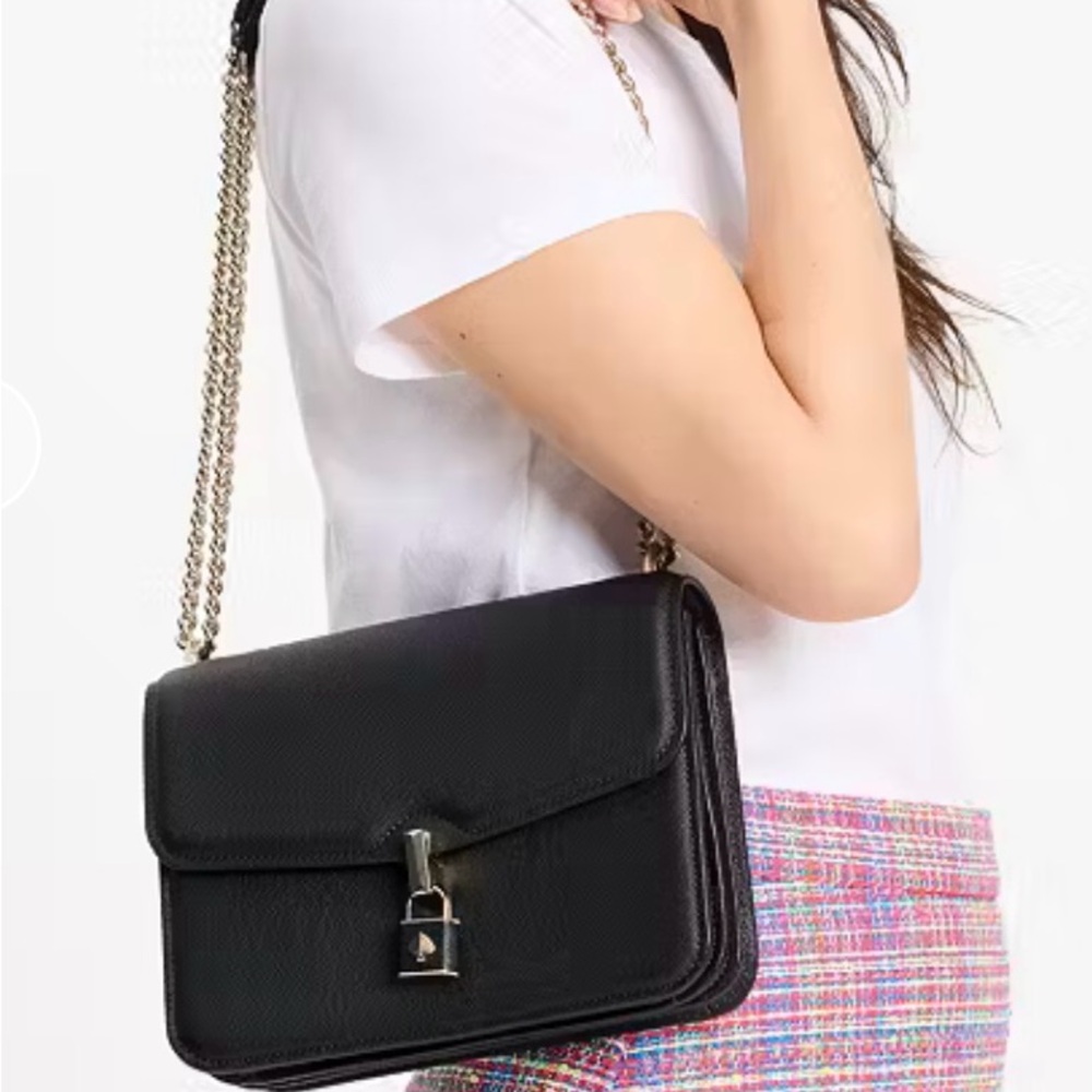 Kate Spade Locket Large Flap shoulder bag purse - Picture 3 of 8
